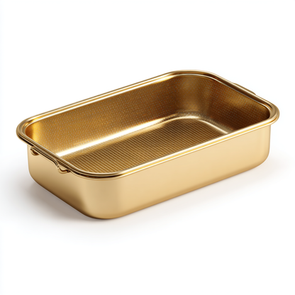 Golden-Rise Non-Stick Loaf Pan - Professional Pullman Style